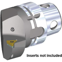 Kennametal - Insert Style TC.. 16T308, TC.. 3252, 70mm Head Length, Right Hand Cut, Internal/External Modular Threading Cutting Unit Head - System Size KM4X63, 43mm Center to Cutting Edge, Series KM4X - Eagle Tool & Supply