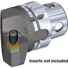 Kennametal - Insert Style CN.. 120408, CN.. 432, 70mm Head Length, Left Hand Cut, Internal/External Modular Threading Cutting Unit Head - System Size KM4X63, 38mm Center to Cutting Edge, Series Kenclamp - Eagle Tool & Supply