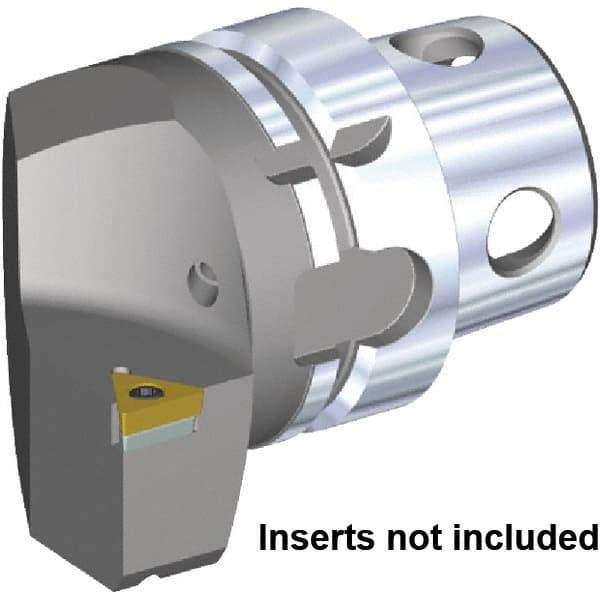 Kennametal - Insert Style TC.. 16T308, TC.. 3252, 70mm Head Length, Right Hand Cut, Internal/External Modular Threading Cutting Unit Head - System Size KM4X63, 43mm Center to Cutting Edge, Series KM4X - Eagle Tool & Supply