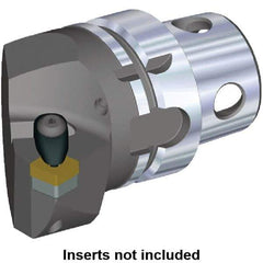 Kennametal - Insert Style SN.. 120408, SN.. 432, 70mm Head Length, Right Hand Cut, Internal/External Modular Threading Cutting Unit Head - System Size KM4X63, 43mm Center to Cutting Edge, Series Kenclamp - Eagle Tool & Supply