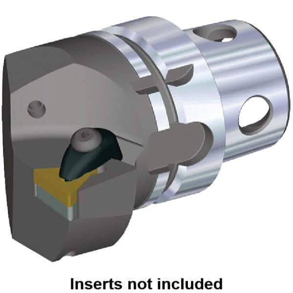 Kennametal - Insert Style TN.. 220408, TN.. 432, 70mm Head Length, Left Hand Cut, Internal/External Modular Threading Cutting Unit Head - System Size KM4X63, 43mm Center to Cutting Edge, Series Kenclamp - Eagle Tool & Supply