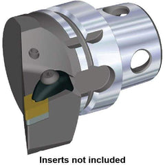 Kennametal - Insert Style DN.. 432, DN..150408, 70mm Head Length, Left Hand Cut, Internal/External Modular Threading Cutting Unit Head - System Size KM4X63, 43mm Center to Cutting Edge, Series Kenclamp - Eagle Tool & Supply