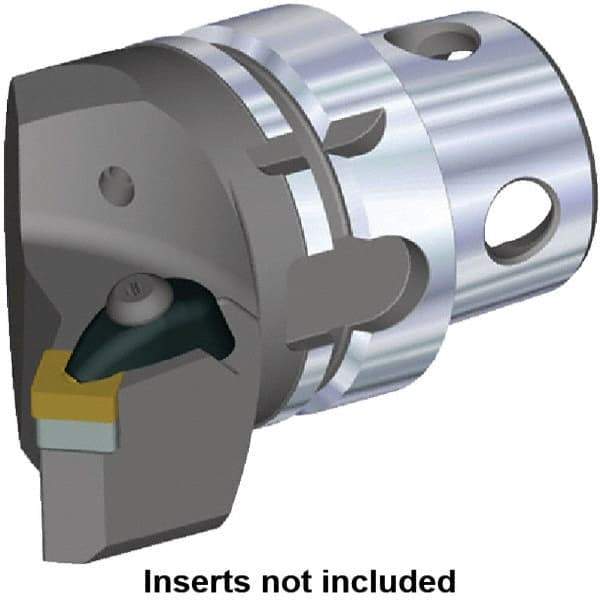 Kennametal - Insert Style SN.. 120408, SN.. 432, 70mm Head Length, Right Hand Cut, Internal/External Modular Threading Cutting Unit Head - System Size KM4X63, 43mm Center to Cutting Edge, Series Kenclamp - Eagle Tool & Supply