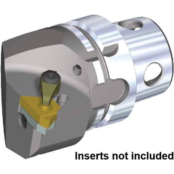 Kennametal - Insert Style LT 27NR, 70mm Head Length, Right Hand Cut, Internal Modular Threading Cutting Unit Head - System Size KM4X63, 43mm Center to Cutting Edge, Series KM4X - Eagle Tool & Supply