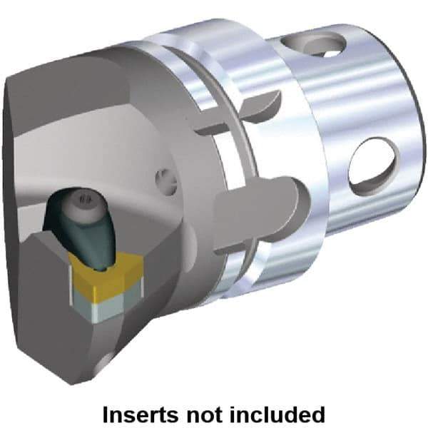 Kennametal - Insert Style WN.. 080408, WN.. 432, 70mm Head Length, Left Hand Cut, Internal/External Modular Threading Cutting Unit Head - System Size KM4X63, 43mm Center to Cutting Edge, Series Kenclamp - Eagle Tool & Supply