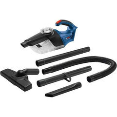 Bosch - Cordless Battery Vacuum Cleaner - 18 Volts, 6.3 Amps, 113 Watts, 2.9 Lb, Accessories Included - Eagle Tool & Supply