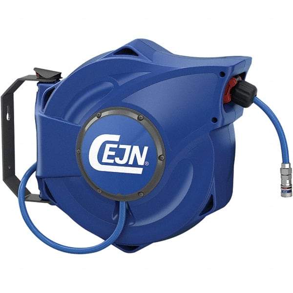 CEJN - 46' Spring Retractable Safety Hose Reel - 232 psi, Hose Included - Eagle Tool & Supply