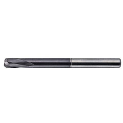 Kennametal - 5mm, 2 Flute, Single End, Solid Carbide, 0.5mm Corner Radius End Mill - 80mm OAL, 20° Helix, Right Hand Flute, 5mm LOC, Right Hand Cut, 42.57mm Extended Reach - Eagle Tool & Supply