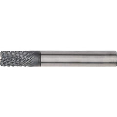 Kennametal - 8mm, 12 Flute, Single End, Solid Carbide, Corner Chamfer End Mill - 83mm OAL, 15° Helix, Right Hand Flute, 18mm LOC, Right Hand Cut - Eagle Tool & Supply