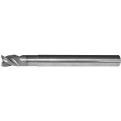 Kennametal - 12mm, 3 Flute, Single End, Solid Carbide, 2.5mm Corner Radius End Mill - 100mm OAL, 38° Helix, Right Hand Flute, 18mm LOC, Right Hand Cut, 36mm Extended Reach - Eagle Tool & Supply