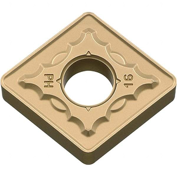 Kyocera - CNMG646 PH Grade CA025P Carbide Turning Insert - TiCN/Al2O3/TiN Finish, 80° Diamond, 3/4" Inscr Circle, 1/4" Thick, 3/32" Corner Radius - Eagle Tool & Supply
