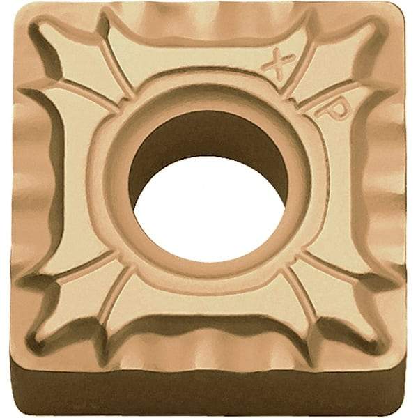 Kyocera - SNMG432 XP Grade CA025P Carbide Turning Insert - TiCN/Al2O3/TiN Finish, 90° Square, 1/2" Inscr Circle, 3/16" Thick, 1/32" Corner Radius - Eagle Tool & Supply