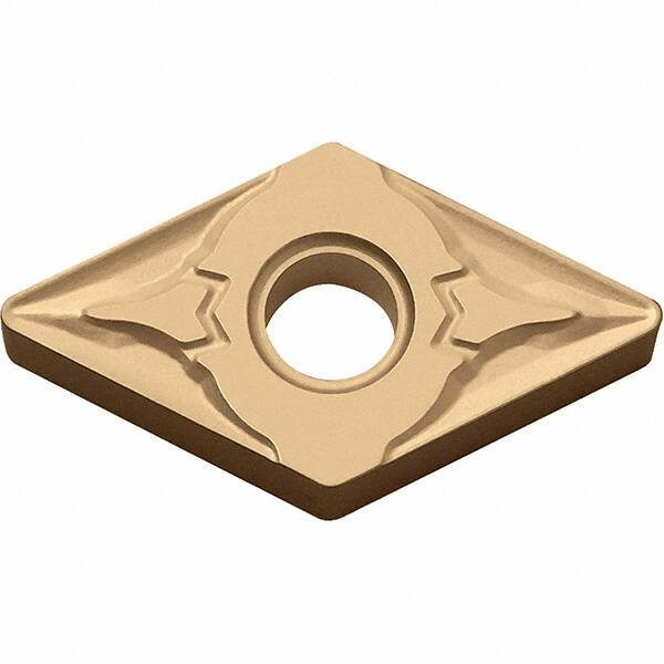 Kyocera - DNMG442 GT Grade CA025P Carbide Turning Insert - TiCN/Al2O3/TiN Finish, 55° Diamond, 1/2" Inscr Circle, 1/4" Thick, 1/32" Corner Radius - Eagle Tool & Supply
