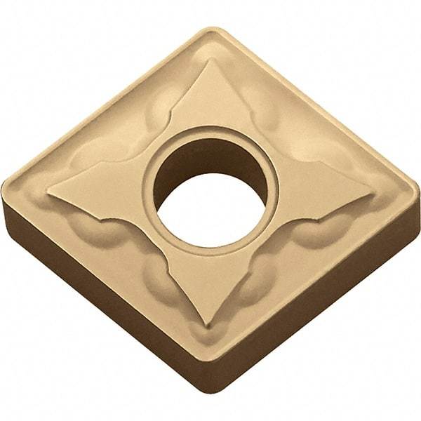 Kyocera - CNMG332 GS Grade CA025P Carbide Turning Insert - TiCN/Al2O3/TiN Finish, 80° Diamond, 3/8" Inscr Circle, 3/16" Thick, 1/32" Corner Radius - Eagle Tool & Supply