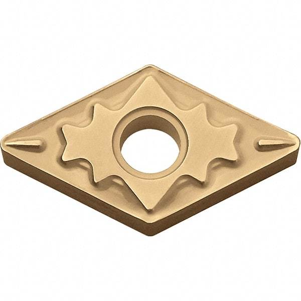 Kyocera - DNMG443 HQ Grade CA025P Carbide Turning Insert - TiCN/Al2O3/TiN Finish, 55° Diamond, 1/2" Inscr Circle, 1/4" Thick, 3/64" Corner Radius - Eagle Tool & Supply