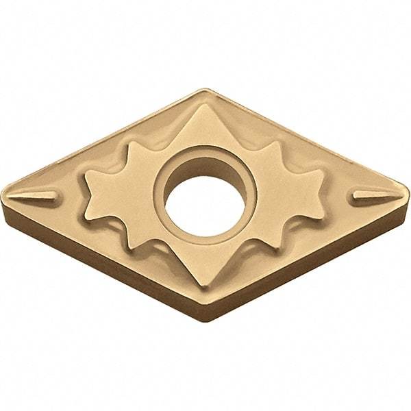 Kyocera - DNMG331 HQ Grade CA025P Carbide Turning Insert - TiCN/Al2O3/TiN Finish, 55° Diamond, 3/8" Inscr Circle, 3/16" Thick, 1/64" Corner Radius - Eagle Tool & Supply