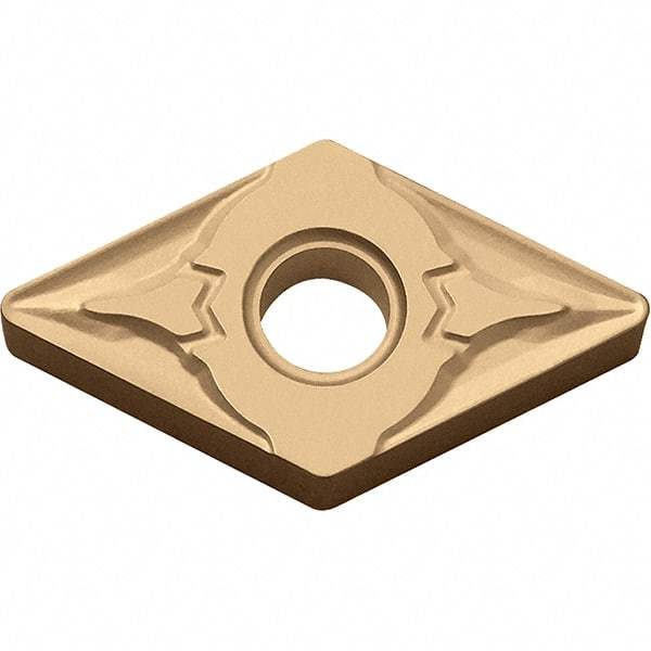 Kyocera - DNMG432 GT Grade CA025P Carbide Turning Insert - TiCN/Al2O3/TiN Finish, 55° Diamond, 1/2" Inscr Circle, 3/16" Thick, 1/32" Corner Radius - Eagle Tool & Supply