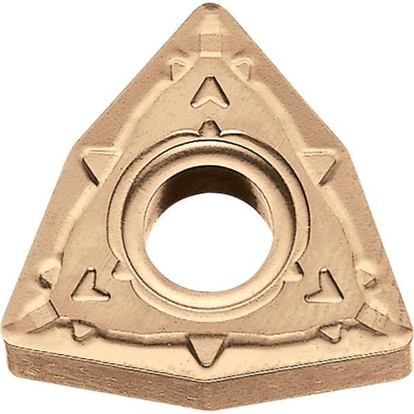 Kyocera - WNMG431 WP Grade CA025P Carbide Turning Insert - TiCN/Al2O3/TiN Finish, 80° Trigon, 1/2" Inscr Circle, 3/16" Thick, 1/64" Corner Radius - Eagle Tool & Supply