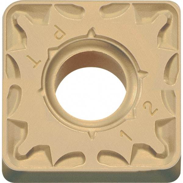 Kyocera - SNMG433 PT Grade CA025P Carbide Turning Insert - TiCN/Al2O3/TiN Finish, 90° Square, 1/2" Inscr Circle, 3/16" Thick, 3/64" Corner Radius - Eagle Tool & Supply