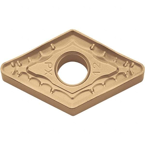 Kyocera - DNMM433 PX Grade CA025P Carbide Turning Insert - TiCN/Al2O3/TiN Finish, 55° Diamond, 1/2" Inscr Circle, 3/16" Thick, 3/64" Corner Radius - Eagle Tool & Supply