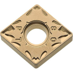Kyocera - CNMG544 PT Grade CA025P Carbide Turning Insert - TiCN/Al2O3/TiN Finish, 80° Diamond, 5/8" Inscr Circle, 1/4" Thick, 1/16" Corner Radius - Eagle Tool & Supply