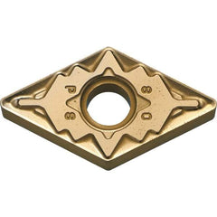 Kyocera - DNMG433 PS Grade CA025P Carbide Turning Insert - TiCN/Al2O3/TiN Finish, 55° Diamond, 1/2" Inscr Circle, 3/16" Thick, 3/64" Corner Radius - Eagle Tool & Supply