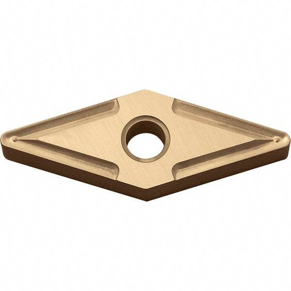 Kyocera - VNMG332 Grade CA025P Carbide Turning Insert - TiCN/Al2O3/TiN Finish, 35° Diamond, 3/8" Inscr Circle, 3/16" Thick, 1/32" Corner Radius - Eagle Tool & Supply
