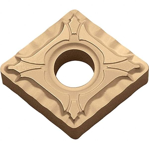 Kyocera - CNMG431 XP Grade CA025P Carbide Turning Insert - TiCN/Al2O3/TiN Finish, 80° Diamond, 1/2" Inscr Circle, 3/16" Thick, 1/64" Corner Radius - Eagle Tool & Supply