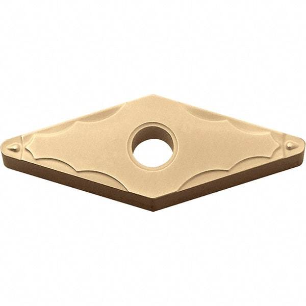 Kyocera - VNMG331 GP Grade CA025P Carbide Turning Insert - TiCN/Al2O3/TiN Finish, 35° Diamond, 3/8" Inscr Circle, 3/16" Thick, 1/64" Corner Radius - Eagle Tool & Supply