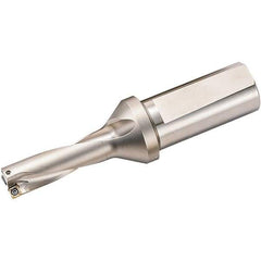 Kyocera - 3" Max Drill Depth, 3xD, 1" Diam, Indexable Insert Drill - 2 Inserts, 1" Shank Diam, Weldon Shank - Eagle Tool & Supply