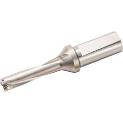Kyocera - 3-1/2" Max Drill Depth, 4xD, 7/8" Diam, Indexable Insert Drill - 2 Inserts, 1" Shank Diam, Weldon Shank - Eagle Tool & Supply