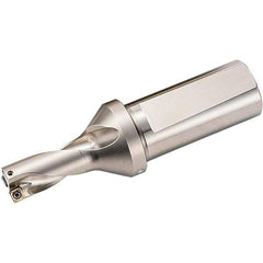 Kyocera - 1.312" Max Drill Depth, 2xD, 0.656" Diam, Indexable Insert Drill - 2 Inserts, 3/4" Shank Diam, Weldon Shank - Eagle Tool & Supply