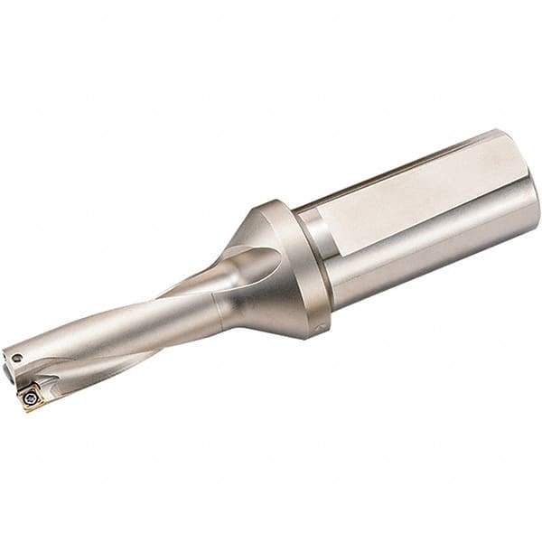Kyocera - 1-7/8" Max Drill Depth, 3xD, 5/8" Diam, Indexable Insert Drill - 2 Inserts, 3/4" Shank Diam, Weldon Shank - Eagle Tool & Supply