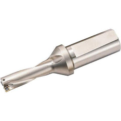 Kyocera - 1-7/8" Max Drill Depth, 3xD, 5/8" Diam, Indexable Insert Drill - 2 Inserts, 3/4" Shank Diam, Weldon Shank - Eagle Tool & Supply