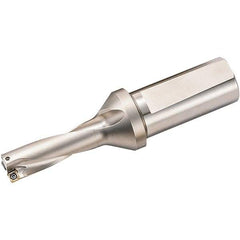Kyocera - 2.814" Max Drill Depth, 3xD, 0.938" Diam, Indexable Insert Drill - 2 Inserts, 1" Shank Diam, Weldon Shank - Eagle Tool & Supply