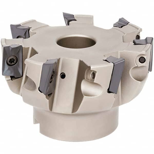 Tungaloy - 4" Cut Diam, 1-1/2" Arbor Hole Diam, Indexable Square-Shoulder Face Mill - Eagle Tool & Supply