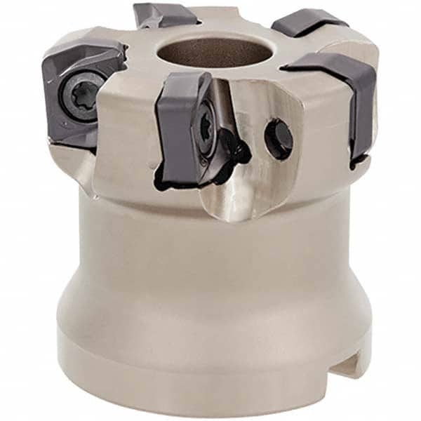 Tungaloy - 2-1/2" Cut Diam, 3/4" Arbor Hole, Indexable High-Feed Face Mill - Eagle Tool & Supply