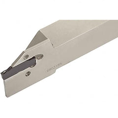 Tungaloy - 11.8mm Max Depth, 2mm Min Width, External Left Hand Indexable Grooving/Cutoff Toolholder - Eagle Tool & Supply