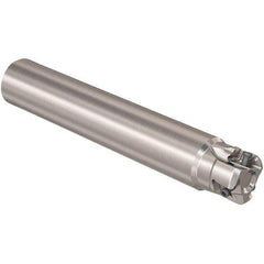 Seco - 32mm Cut Diam, 12mm Max Depth of Cut, 32mm Shank Diam, 195mm OAL, Indexable Square Shoulder Slot Milling End Mill - LOEX12 Inserts, Straight Shank, 90° Lead Angle, Through Coolant, Series 217.94-12 - Eagle Tool & Supply