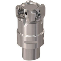 Seco - 44mm Cut Diam, 12mm Max Depth of Cut, 60mm OAL, Indexable Square Shoulder Slot Milling End Mill - LOEX12 Inserts, C4 Modular Connection, 90° Lead Angle, Through Coolant, Series 217.94-12 - Eagle Tool & Supply
