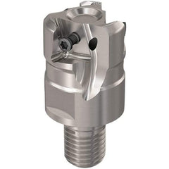 Seco - 32mm Cut Diam, 12mm Max Depth of Cut, 16mm Shank Diam, 40mm OAL, Indexable Square Shoulder Slot Milling End Mill - LOEX12 Inserts, M16 Modular Connection, 90° Lead Angle, Through Coolant, Series 217.94-12 - Eagle Tool & Supply