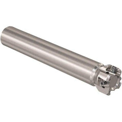 Seco - 40mm Cut Diam, 12mm Max Depth of Cut, 32mm Shank Diam, 210mm OAL, Indexable Square Shoulder Slot Milling End Mill - LOEX12 Inserts, Straight Shank, 90° Lead Angle, Through Coolant, Series 217.94-12 - Eagle Tool & Supply