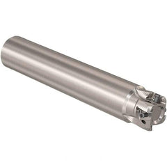 Seco - 1-1/2" Cut Diam, 13mm Max Depth of Cut, 1-1/2" Shank Diam, 210mm OAL, Indexable Square Shoulder Slot Milling End Mill - LOEX12 Inserts, Straight Shank, 90° Lead Angle, Through Coolant, Series 217.94-12 - Eagle Tool & Supply