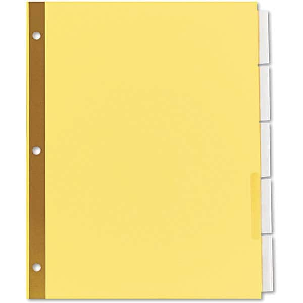 UNIVERSAL - Tabs, Indexes & Dividers Indexes & Divider Type: Customizable Size: 8-1/2 x 11 - Eagle Tool & Supply