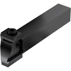 Seco - Tool Block Style 150.10-JETI, 15.49mm Blade Height, 81mm OAL, 16mm OAH, Indexable Cutoff Blade Tool Block - 16mm Shank Width, Through Coolant - Eagle Tool & Supply