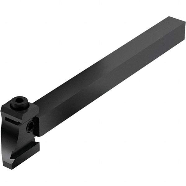 Seco - Tool Block Style 150.10-JETI, 15.49mm Blade Height, 80.3mm OAL, 1/2" OAH, Indexable Cutoff Blade Tool Block - 0.5mm Shank Height, 1/2" Shank Width, Through Coolant - Eagle Tool & Supply