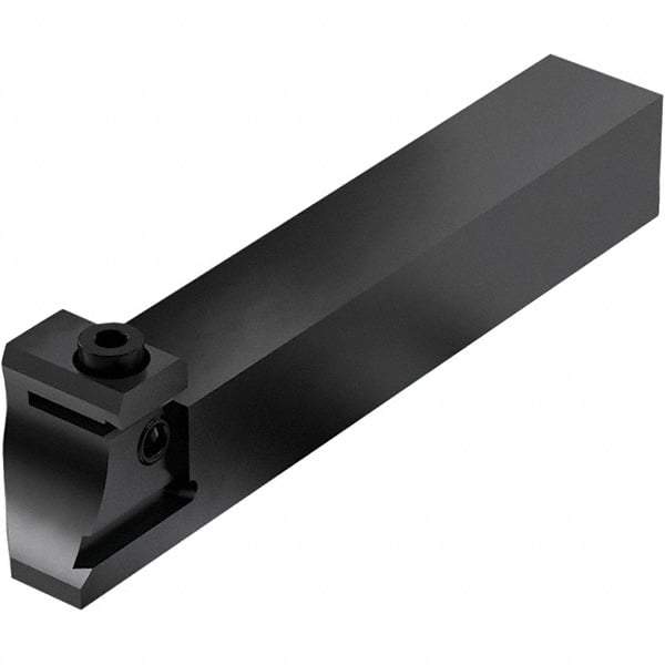 Seco - Tool Block Style 150.10-JETI, 15.49mm Blade Height, 80.3mm OAL, 3/4" OAH, Indexable Cutoff Blade Tool Block - 0.75mm Shank Height, 3/4" Shank Width, Through Coolant - Eagle Tool & Supply