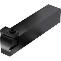 Seco - Tool Block Style 150.10-JETI, 15.49mm Blade Height, 118.3mm OAL, 1" OAH, Indexable Cutoff Blade Tool Block - 1mm Shank Height, 1" Shank Width, Through Coolant - Eagle Tool & Supply