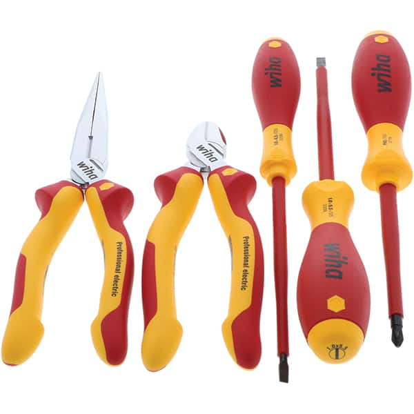 Wiha - 5 Piece Insulated Hand Tool Set - Eagle Tool & Supply