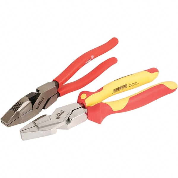 Wiha - Plier Sets Set Type: Insulated Pliers; Linesman Pliers Number of Pieces: 2 - Eagle Tool & Supply